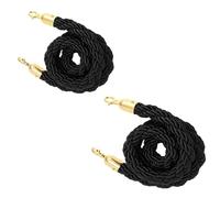 Corda di controllo della folla, Barrier for Crowd Control,Stanchion Hemp Rope Barriers Queue Line for Posts Pole 1/1.5/2/2.5/3meter(Black,1meter)