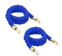 Corda di controllo della folla, Barrier for Crowd Control,Stanchion Hemp Rope Barriers Queue Line for Posts Pole 1/1.5/2/2.5/3meter(Blue,1.5meter)