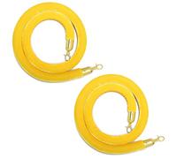 Corda di controllo della folla, Barrier for Crowd Control, Stanchion Rope Barriers for Posts Queue Pole with Polished Snaps,1/1.5/2/2.5/3meter,3.2CM(Golden,2meter)