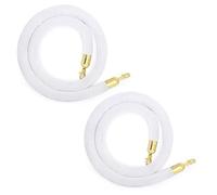 Corda di controllo della folla, Barrier for Crowd Control, Stanchion Rope Barriers for Posts Queue Pole with Polished Snaps,1/1.5/2/2.5/3meter,3.2CM(White,2meter)