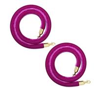 Corda di controllo della folla, Barrier for Crowd Control, Stanchion Rope Barriers for Posts Queue Pole with Polished Snaps,1/1.5/2/2.5/3meter,3.2CM(Purple,1meter)