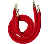 Corda di controllo della folla, for Bank Hotel Celebration Trade Show Front Lobby, 32mm Stanchion Rope Hanging Cord,2 Pieces(90cm/3ft)