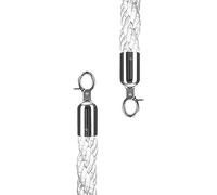 Corda di controllo della folla, for Traffic Cones/Parking Barrier, 2 Pcs Hanging Delineator Post Rope with Polished, 5 Colors to Choose(White,280cm/9ft)