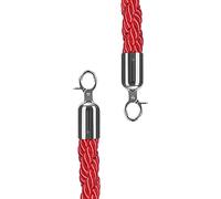 Corda di controllo della folla, for Traffic Cones/Parking Barrier, 2 Pcs Hanging Delineator Post Rope with Polished, 5 Colors to Choose(Red,60cm/2ft)