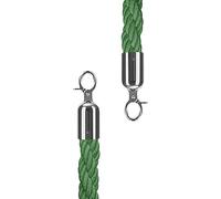 Corda di controllo della folla, for Traffic Cones/Parking Barrier, 2 Pcs Hanging Delineator Post Rope with Polished, 5 Colors to Choose(Green,180cm/6ft)