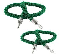 Corda di controllo della folla, Queue Barrier for Crowd Control,Stanchion Hemp Rope Barriers Line for Posts Pole 1/1.5/2/2.5/3meter(Green,2.5meter)