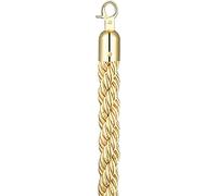 Corda di controllo della folla, Stanchion Braided, Queue Line Barrier for Parties, Movie Theatres & Churches, Crowd Control Hemp Rope with(Gold)