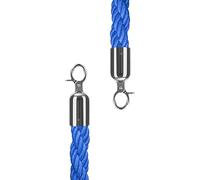 Corda di controllo della folla, Stanchions Hemp Rope with, 3 5 6 10 Ft Queue Post Hanging Lines for Hotel Entryway(Blue,150cm/5ft)