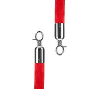 Corda di controllo della folla, with Snap, 2 Pack Foam Core Hanging Line Obstacle Rope for Wedding Event/Nursery/Hotel/Front Lobby(Red,150cm/5ft)