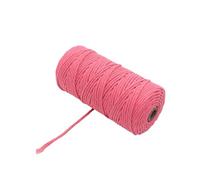 Corda di cotone, Corda for macramè in corda di cotone multicolore 2/3/4mm 50/100M for artigianato fai-da-te(Color 19,3MM 100M)