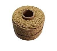 Corda di cotone da 80 m/rotolo, spago colorato, spago macramè, accessorio decorativo for la casa e il matrimonio(Brown)