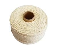 Corda di cotone da 80 m/rotolo, spago colorato, spago macramè, accessorio decorativo for la casa e il matrimonio(Natural)