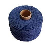Corda di cotone da 80 m/rotolo, spago colorato, spago macramè, accessorio decorativo for la casa e il matrimonio(Navy blue)