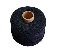 Corda di cotone da 80 m/rotolo, spago colorato, spago macramè, accessorio decorativo for la casa e il matrimonio(Black)