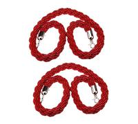 Corda di delimitazione con pali intrecciati Braided Hemp Barrier Rope For Crowd Control Multicolor 1-3M(Red,1.5M)