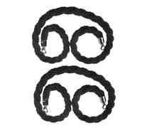 Corda di delimitazione con pali intrecciati Braided Hemp Barrier Rope For Crowd Control Multicolor 1-3M(Black,2M)