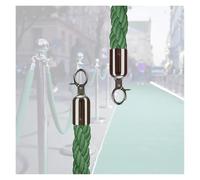 Corda di delimitazione con pali intrecciati Braided Rope Barrier With Gold Silver Hooks Green 0.6-3m(2.7m/8.9ft)