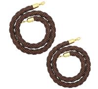 Corda di delimitazione con pali intrecciati Crowd Control Barrier Rope With Hook Braided Hemp Multicolor 1-3M(Bruin,2.5M)