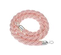 Corda di delimitazione con pali intrecciati Twisted Hemp Queue Rope Crowd Control Barrier Multicolor 60cm-300cm With Hooks(Pink-1pcs,90Cm/3Ft)