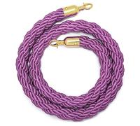Corda di delimitazione per Code con Ganci in Metallo, Corda Intrecciata per divisori di Code, Corda di Sicurezza per Controllo della Folla da 1/2/4 m, Corda a paletti da 2-13 Piedi, Corde in