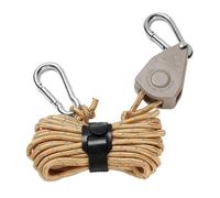 Corda Di Fissaggio For Tenda Da Campeggio Da 4 M, Regolabile, In Nylon, For Paracadute, Con Cricchetto, Gancio A Puleggia, Cinghia Di Serraggio(1pcs Khaki)