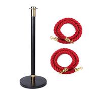 Corda di gestione delle code, For linee di servizio, musei, casinò e ristoranti, ganci in acciaio inox/1 palo/fune 250 cm/98,4 pollici(1 Post,Rope 200Cm/78.7 in)