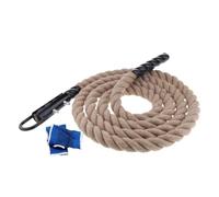 Corda di iuta for arrampicata in palestra, attrezzatura for il fitness con moschettone for l'educazione fisica, l'allenamento della forza, il coaching, gli atleti studenti o gli allenamenti a casa(38m