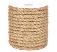 Corda di iuta naturale tosadata, 10 mm, lunghezza 15 m, corda per fai da te, giardinaggio, decorazione, artigianato