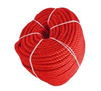 Corda di ormeggio Arbt Premium da 3/8" x 328' - in Polipropilene Impermeabile, Anima a Tre trefoli, Versatile per ormeggi marittimi, Yachting e progetti Fai-da-Te (Rossa).