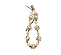 Corda di perle a forma di stella di lusso for catena del telefono, cordino con ciondolo, cinturino da polso con perline, braccialetto con cordino, portachiavi for fotocamera, donna elegante