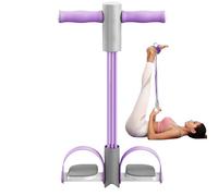 Corda di resistenza per estrattori per pedali, corda elastica a 6 tubi, corda di tensione per yoga, strumento per stretching gambe per addome, braccia, yoga, stretching, allenamento, 55 x 27 cm