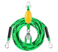 Corda di rimorchio per barche-Ski Boat Rorne Raping Connector Connector Clack, linea di trazione pesante per tubo d'acqua | 4 Rider Capacity Marine Towlable Forge, cavo galleggiante resistente con