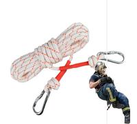 Corda di salvataggio di sopravvivenza, filo intrecciato con anima intrecciata, cravatta ad anelli forti, corda rinforzata in acciaio, clip di ancoraggio sicure con serrature ad anello, linea di