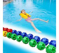 Corda di sicurezza con galleggianti, Floating Pool Divider Swim Lane Line, Swimming Pool Rope Floats to Divide Pool 16ft 18ft 20ft 25ft 30ft, Pool Floating Buoys, Strong Buoyancy(Wire Rope,L9m/29.5ft)