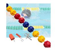 Corda di Sicurezza con galleggianti, Linea di corsia for Attrezzature da Piscina, Boa for Piscina, Accessori divisori di corsia Facili da installare for la Spiaggia(Nylon Rope,15 Meter)