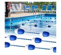 Corda di Sicurezza for Piscina, Corda divisoria for Piscina Commerciale con Gancio, Corda di Sicurezza Galleggiante for Piscina con Boe(28.3m/93ft)