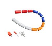 Corda di sicurezza for piscina da 25 metri con galleggianti, linea di | Corda di sicurezza preassemblata, divisore for estremità poco profonda con ganci(Nylon rope,6cm/25 meter)