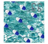 Corda di sicurezza for piscina regolabile con galleggianti, divisore corsia ad alta visibilità il nuoto, corda da allenamento resistente boa con ganci for la sicurezza dei bambini(41ft/12.5m)