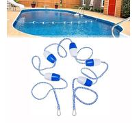 Corda di sicurezza per piscina e galleggiante, divisore profondo con 2 ganci in acciaio inox, barriera preassemblata per un ambiente di nuoto sicuro