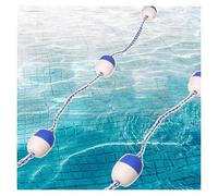 Corda di sicurezza per piscina e kit galleggiante, linea divisoria leggera per corsie di nuoto, boa di protezione della famiglia per una maggiore sicurezza e sicurezza della piscina, ideale per