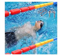 Corda di sicurezza professionale e kit galleggiante, divisore per corsia da nuoto con ganci, 5 boe galleggianti ad alta visibilità per una maggiore sicurezza e visibilità in piscina