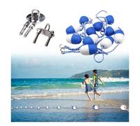 Corda di sicurezza professionale per piscine galleggianti per divisione spiaggia profonda/poco profonda, 9,1 m - 90 m, resistente, ideale per piscine private e paesaggi, lunghezza 21,6 m.