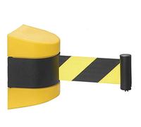 corda di sicurezza retrattile, Barriera di sicurezza for code con nastro retrattile, montata a parete(A)