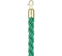 Corda di sostegno, Barriera di corda VIP con pali intrecciati, barriera di sicurezza for feste, cinema e chiese, corda di canapa for il controllo della folla con ganci(Green)