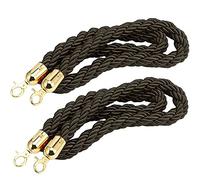 Corda di sostegno, Corda for palo di controllo Rowd da 3/4/5/10 piedi, corda for for club, hotel, banche, ospedali - Bianca||6 piedi/185 cm(Black,3.3ft/100cm)