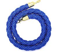 Corda di sostegno, Corde sospese in canapa intrecciata for pali da gioco/altre aree pubbliche, gancio in acciaio inossidabile dorato(Blue,2m/7ft)