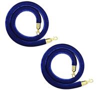 Corda di sostegno in velluto, Barriera di controllo della folla da 1,2 m con ganci, barriera, set(Blue a,2ft/60cm)