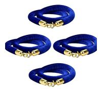 Corda di sostegno in velluto, Barriere di sicurezza for il controllo della folla con corda sostegno, 4 pezzi, in velluto, ganci for luoghi concerti, grandi inaugurazioni(Blue,4m(13.1ft))