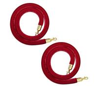 Corda di sostegno in velluto, Confezione da 2 barriere di controllo della folla in corda 1,5 metri, sospesa in velluto, divisori multicolori for ristoranti, feste, hall, teatri(Style 4)