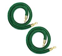 Corda di sostegno in velluto, Confezione da 2 barriere di controllo della folla in corda 1,5 metri, sospesa in velluto, divisori multicolori for ristoranti, feste, hall, teatri(Style 10)